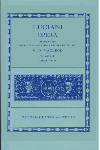 Lucian Opera Tomus III (Books XLIV-LXVIII) book cover