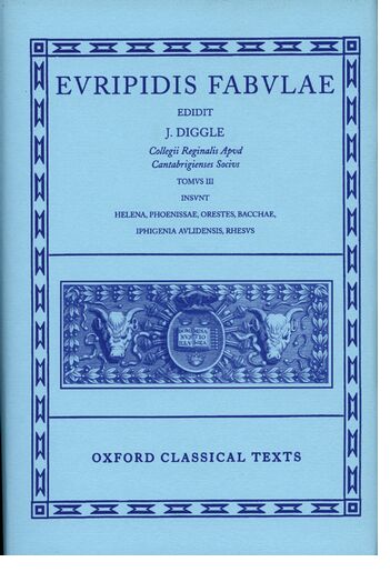 Euripides Fabulae: Volume III book cover