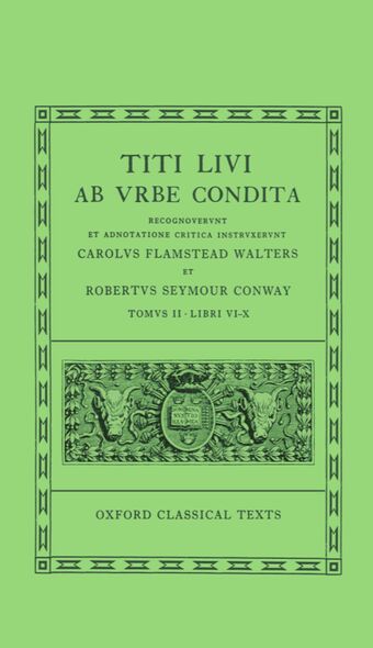 Livy Ab Urbe Condita Books VI-X book cover