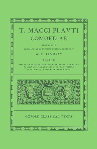 Plautus Comoediae Volume. II book cover