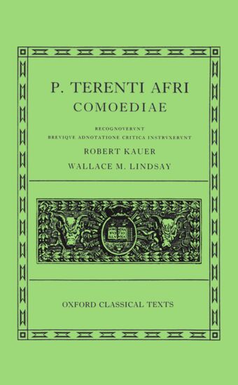 Terence Comoediae book cover