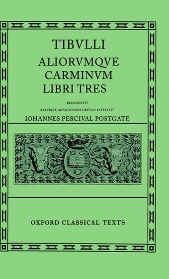 Tibullus Carmina book cover