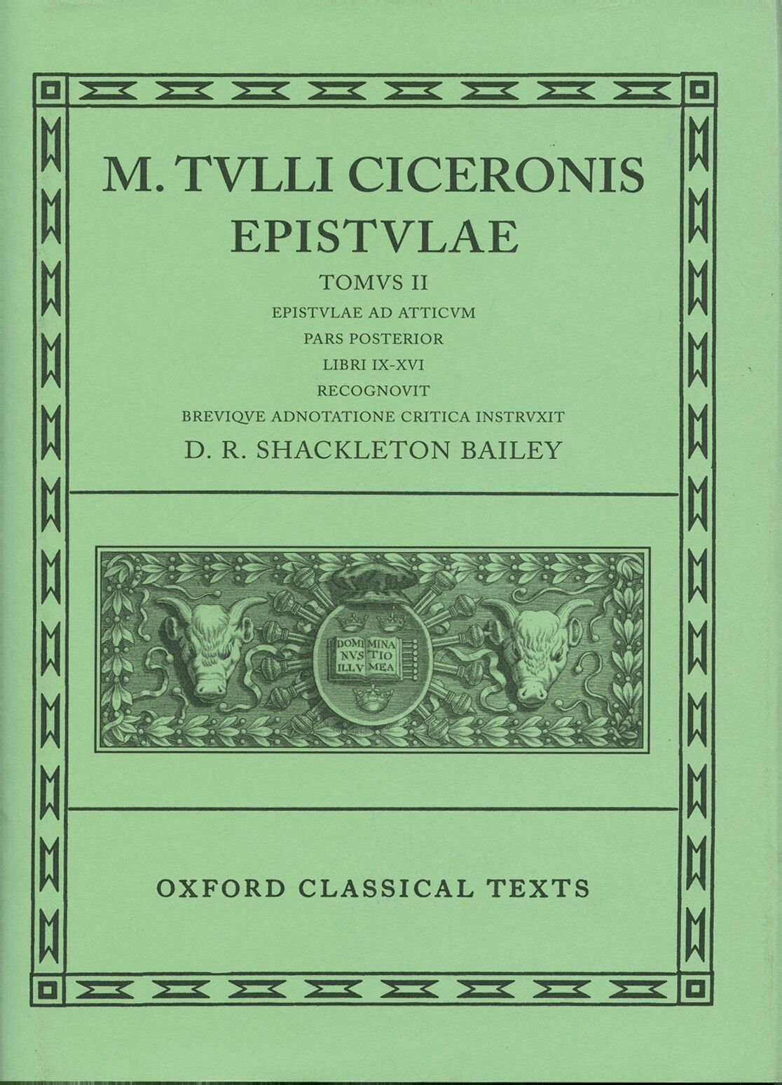 Cicero Epistulae. Volume II. Part ii book cover