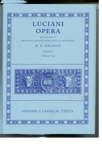Lucian Opera Tomus I book cover