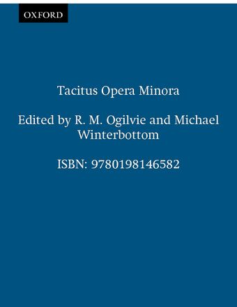Tacitus Opera Minora book cover