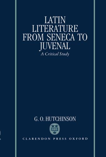 Latin Literature from Seneca to Juvenal book cover