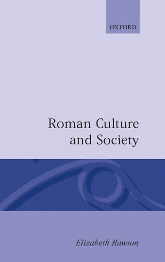 Roman Culture and Society book cover