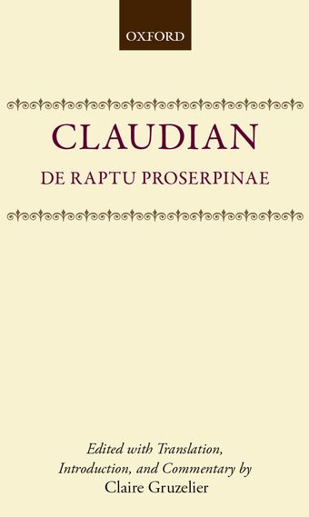 De Raptu Prosperpinae book cover
