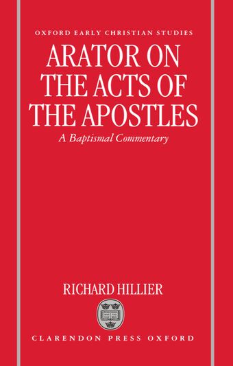 Arator on the Acts of the Apostles book cover