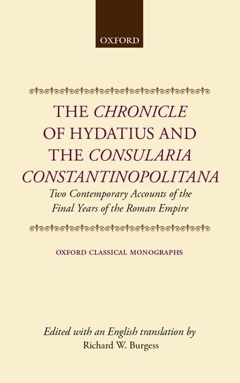 The Chronicle of Hydatius and the Consularia Constantinopolitana book cover