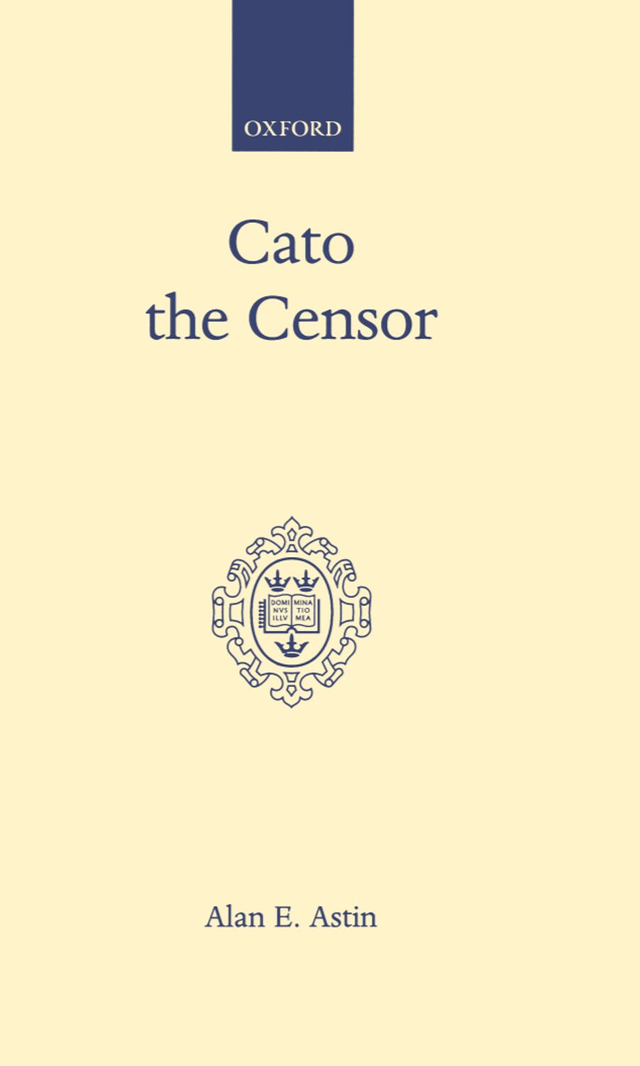 Cato the Censor book cover
