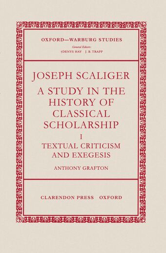 Joseph Scaliger book cover
