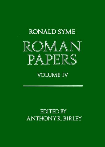 Roman Papers, Volume IV book cover