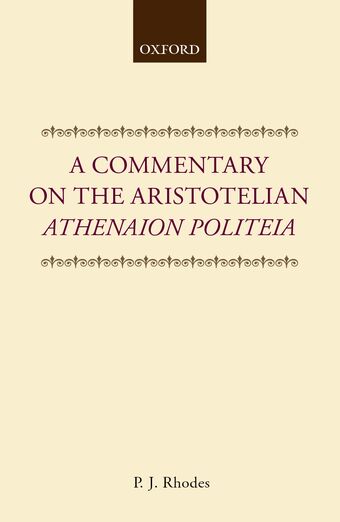 A Commentary on the Aristotelian Athenaion Politeia book cover
