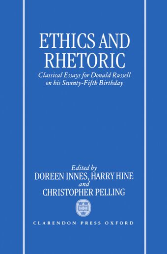 Ethics and Rhetoric book cover