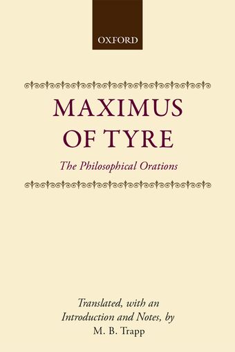 Maximus of Tyre book cover