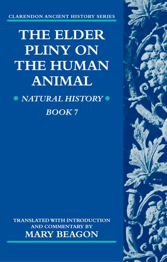 The Elder Pliny on the Human Animal book cover