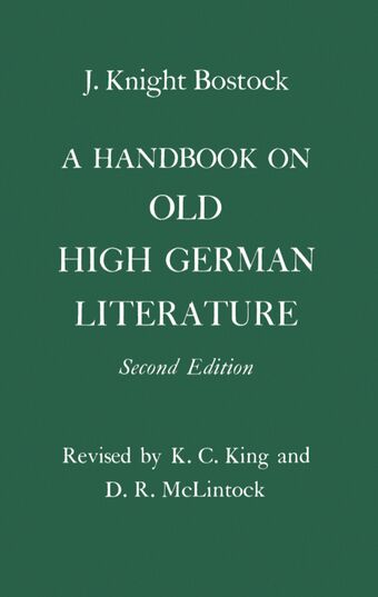 A Handbook on Old High German Literature book cover