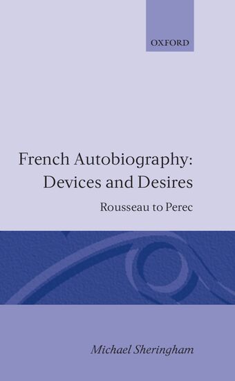 French Autobiography book cover