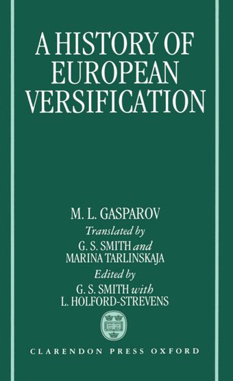 A History of European Versification book cover