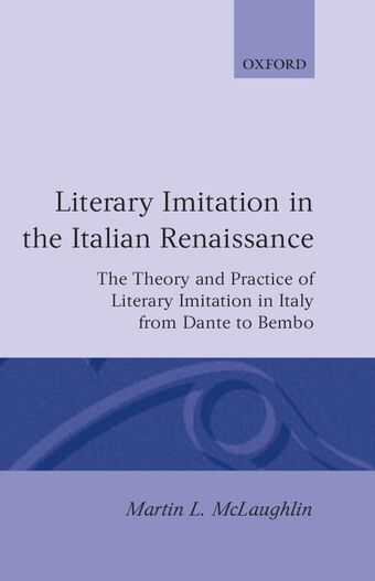 Literary Imitation in the Italian Renaissance book cover