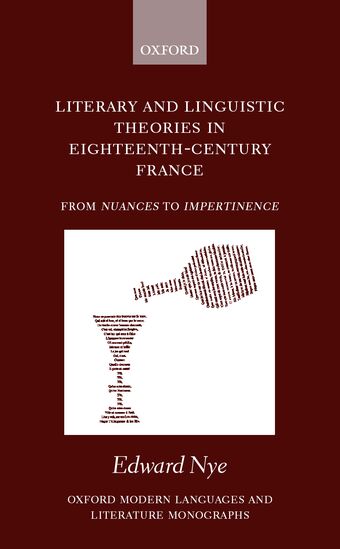Literary and Linguistic Theories in Eighteenth-Century France book cover