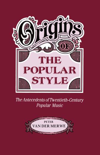 Origins of the Popular Style book cover