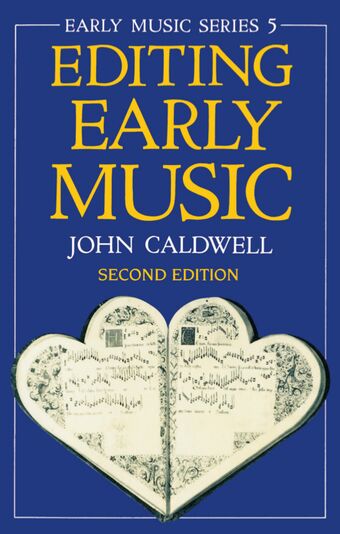 Editing Early Music book cover