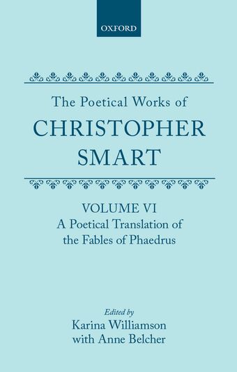 The Poetical Works of Christopher Smart: Volume VI book cover