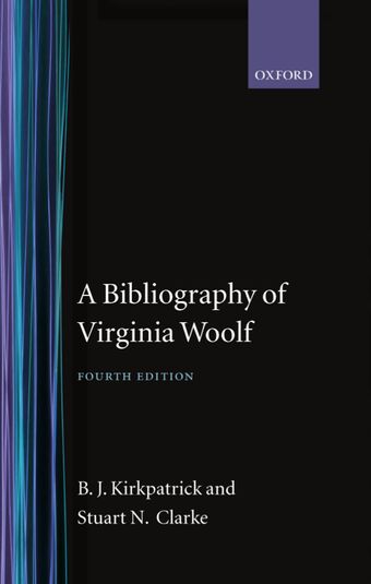 A Bibliography of Virginia Woolf book cover