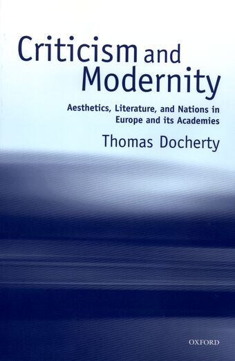 Criticism and Modernity book cover