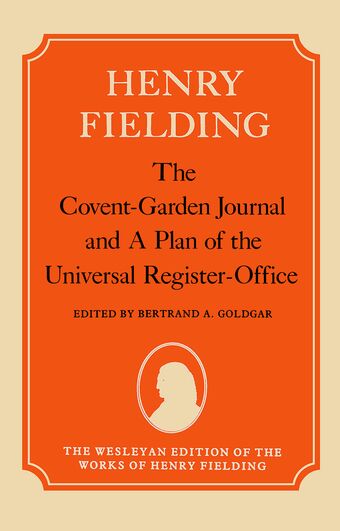 The Covent-Garden Journal and A Plan of the Universal Register-Office book cover