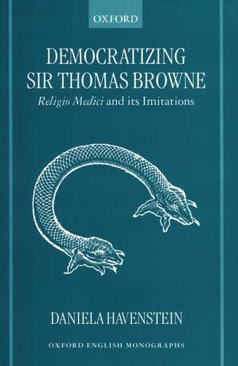 Democratizing Sir Thomas Browne book cover