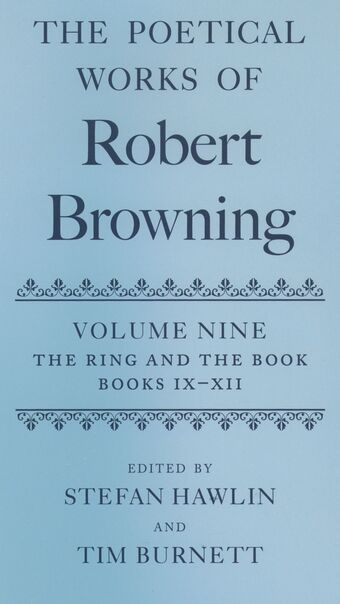 The Poetical Works of Robert Browning: Volume IX book cover