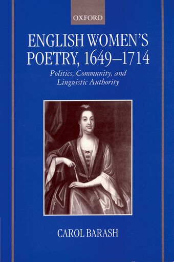 English Women's Poetry, 1649-1714 book cover