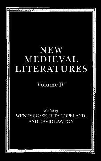 New Medieval Literatures book cover
