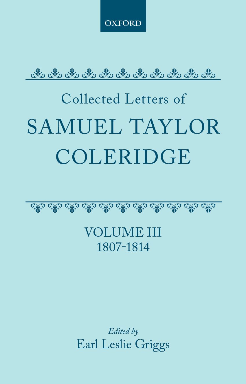 Collected Letters: Volume 3: 1807-1814 book cover