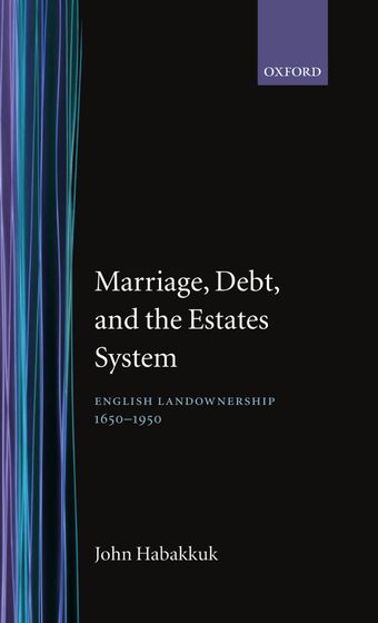 Marriage, Debt, and the Estates System book cover