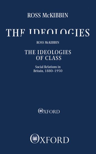 The Ideologies of Class book cover