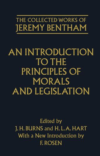 An Introduction to the Principles of Morals and Legislation book cover