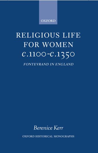 Religious Life for Women c.1100-c.1350 book cover