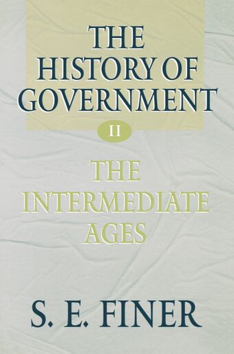 The History of Government from the Earliest Times book cover