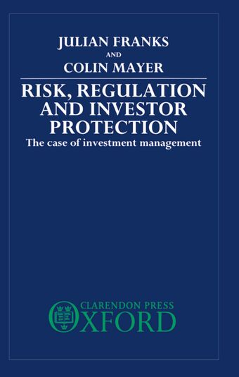 Risk, Regulation, and Investor Protection book cover