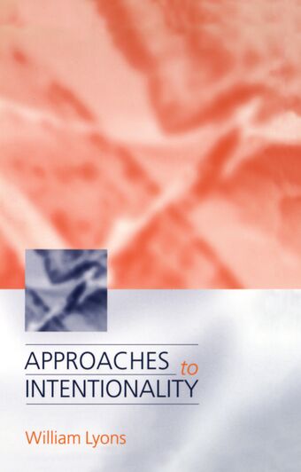 Approaches to Intentionality book cover