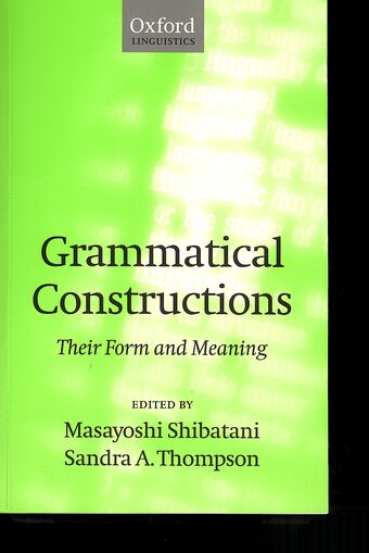 Grammatical Constructions book cover