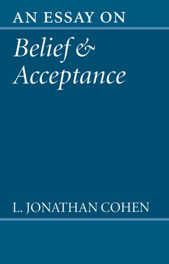 Essay on Belief and Acceptance book cover