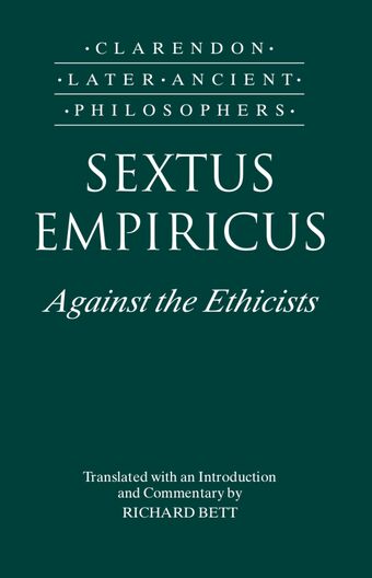 Sextus Empiricus book cover