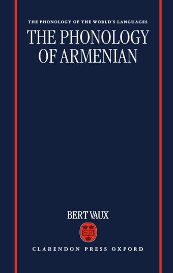 The Phonology of Armenian book cover