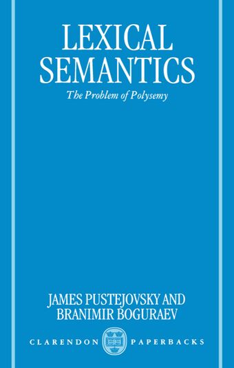 Lexical Semantics book cover