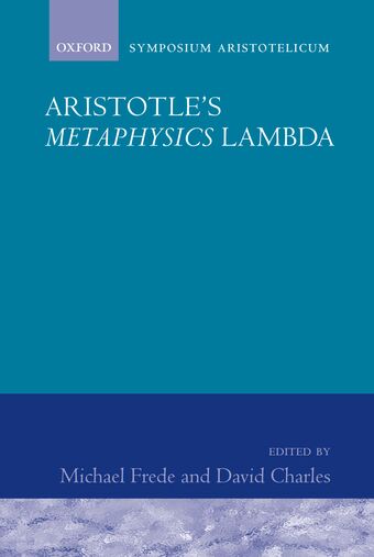 Aristotle's Metaphysics Lambda book cover